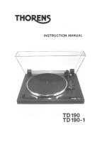 Thorens TD-190-Owners-Manual 